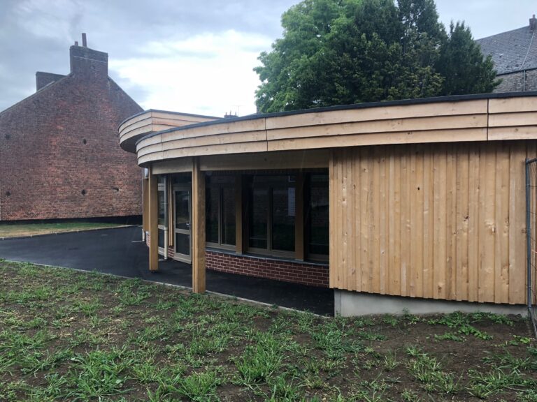 Construction en peuplier des Hauts-de-France : le restaurant scolaire de Trélon (vue 8)